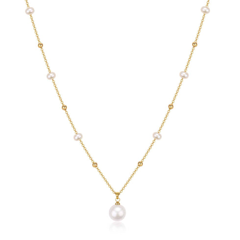 Teardrop Pendant Beaded Necklace - House Of Pearls